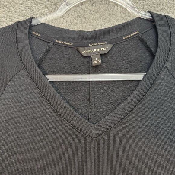 Banana Republic Top Womens Small V-Neck Tunic Elevated Career Work Capsule Basic - Picture 4 of 16